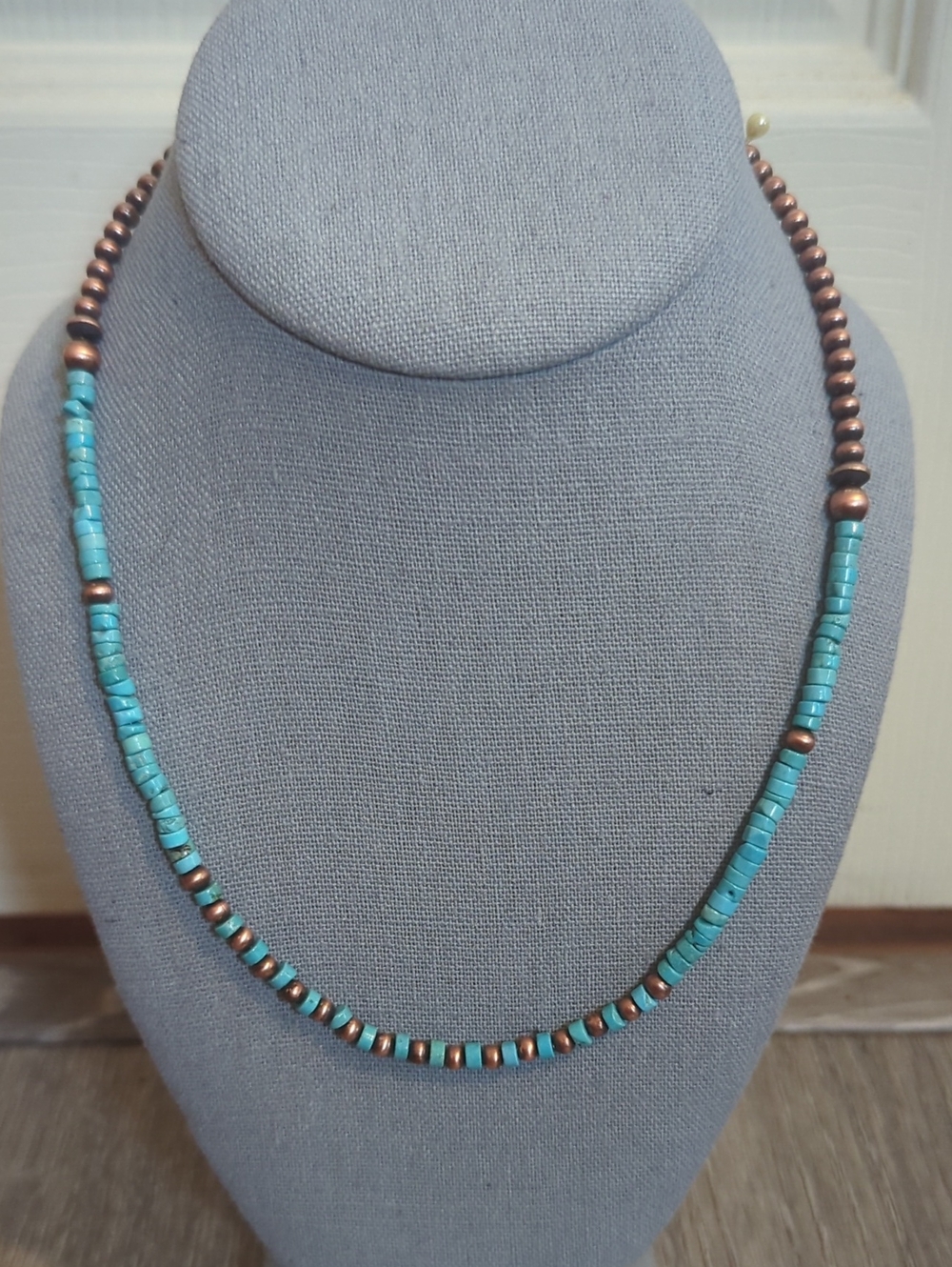 Southeast Kingman Turquoise Copper Desert Pearls NWT